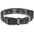 thumbnail image 1 of Buckle-Down Pet Collar, Dog Collar Plastic Buckle, Boombox, 8.5 to 12 Inches 0.5 Inch Wide, 1 of 8
