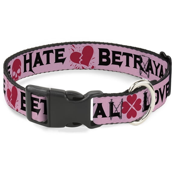 Buckle-Down Pet Collar, Dog Collar Plastic Buckle, One Dollar Bill Pyramid Bald Eagle, 15 to 24 Inches 1.0 Inch Wide