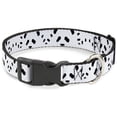 thumbnail image 1 of Buckle-Down Pet Collar, Dog Collar Plastic Buckle, Panda Bear Spots, 13 to 17 Inches 1.5 Inch Wide, 1 of 8