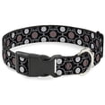 thumbnail image 1 of Buckle-Down Pet Collar, Dog Collar Plastic Buckle, Tapestry Black, 7 to 8.5 Inches 0.5 Inch Wide, 1 of 7
