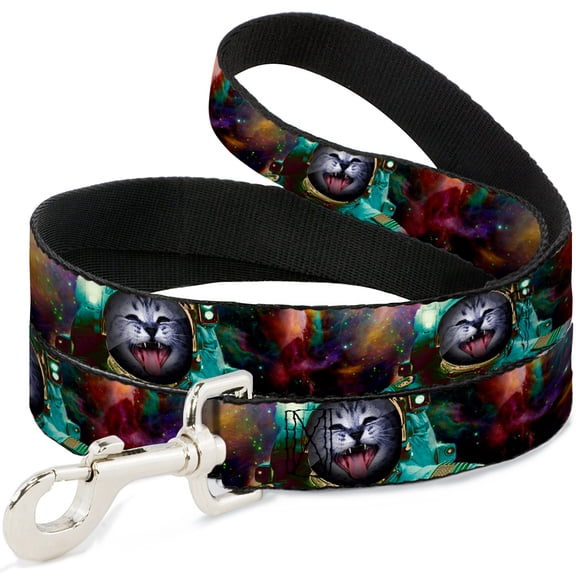 Buckle-Down Pet Leash, Dog Leash, Astronaut Cat In Space, 4 Feet Long 1.0 Inch Wide