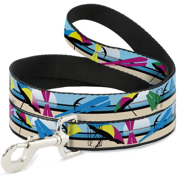Buckle-Down Pet Leash, Dog Leash, Beach Scene , 6 Feet Long 1.0 Inch Wide