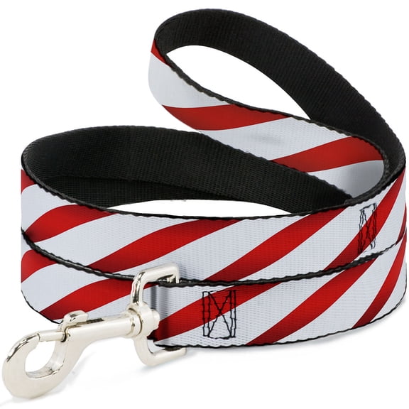 Buckle-Down Pet Leash, Dog Leash, Candy Cane, 6 Feet Long 1.0 Inch Wide