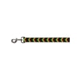 thumbnail image 1 of Buckle-Down Pet Leash, Dog Leash, Chevron Weave Black Rasta, 4 Feet Long 1.0 Inch Wide, 1 of 1