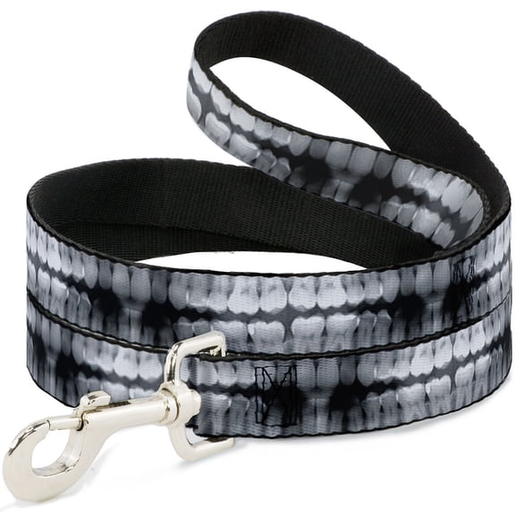 Buckle-Down Pet Leash, Dog Leash, Dental X Rays Black White, 4 Feet Long 1.0 Inch Wide