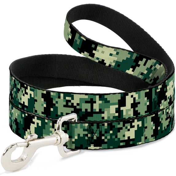 Buckle-Down Pet Leash, Dog Leash, Digital Camo, 4 Feet Long 1.0 Inch Wide
