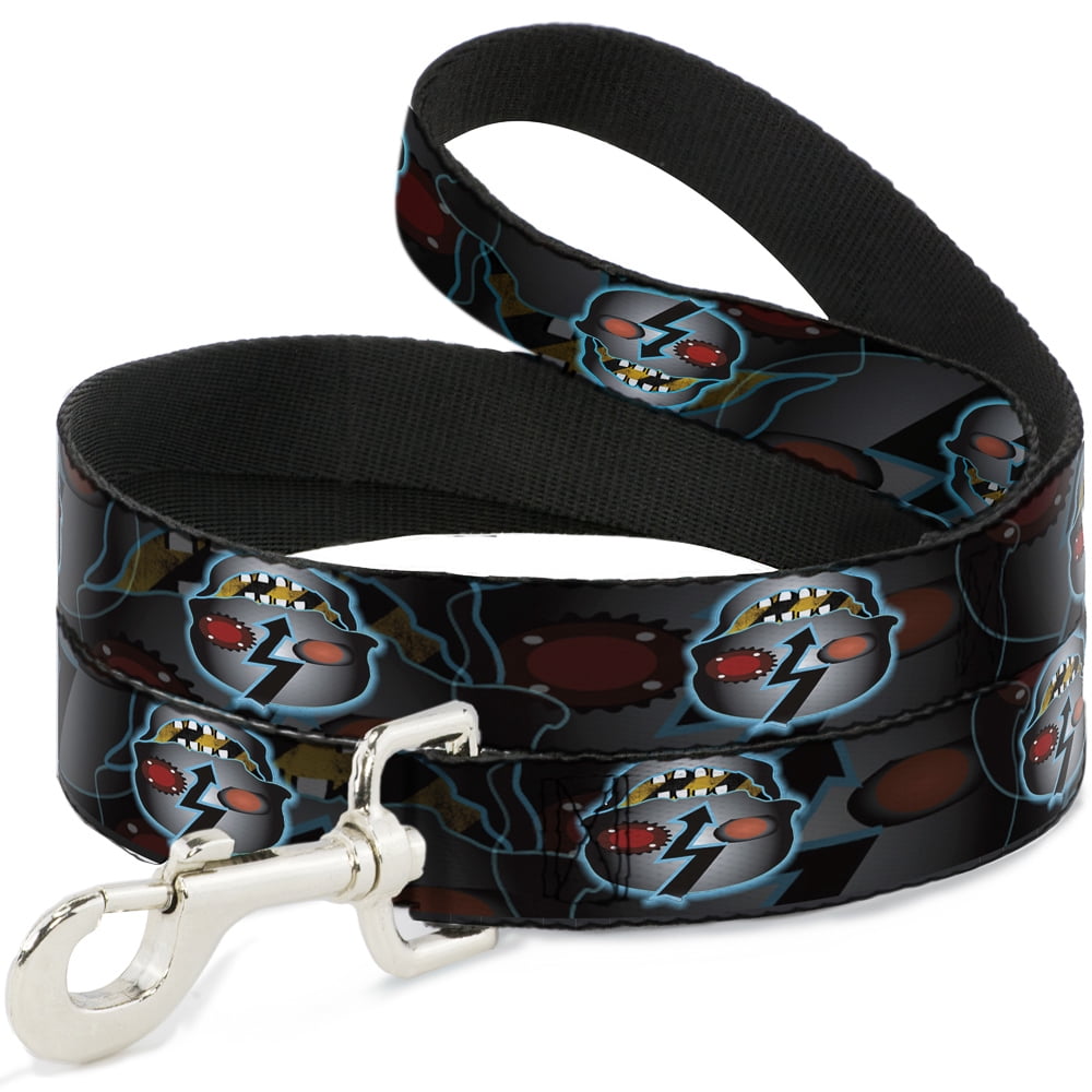 Buckle-Down Pet Leash, Dog Leash, High Voltage Skull, 6 Feet Long 1.0 Inch Wide