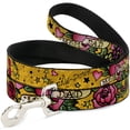 thumbnail image 1 of Buckle-Down Pet Leash, Dog Leash, Mom Dad Yellow, 4 Feet Long 1.0 Inch Wide, 1 of 6