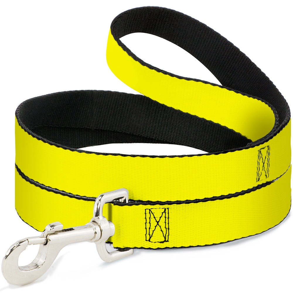 Buckle-Down Pet Leash, Dog Leash, Neon Yellow, 6 Feet Long 1.0 Inch Wide