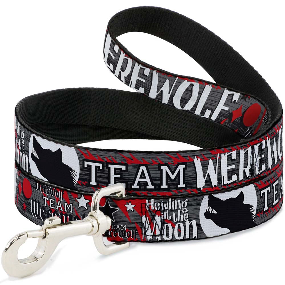 Buckle-Down Pet Leash, Dog Leash, Team Werewolf, 6 Feet Long 1.0 Inch Wide
