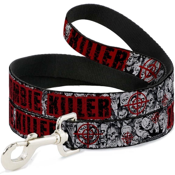 Buckle-Down Pet Leash, Dog Leash, Zombie Killer Stacked Zombies Sketch, 4 Feet Long 1.0 Inch Wide