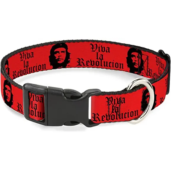 buckle-down pc-w30325-nl red black plastic clip collar