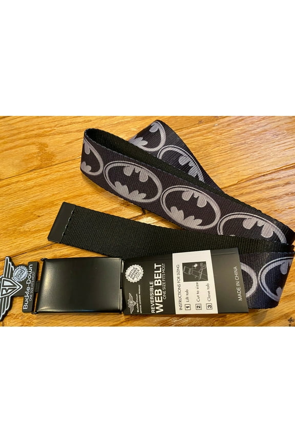 Reversible Web Belt BATMAN Logo w/ Bottle Opener Buckle Adjustable size