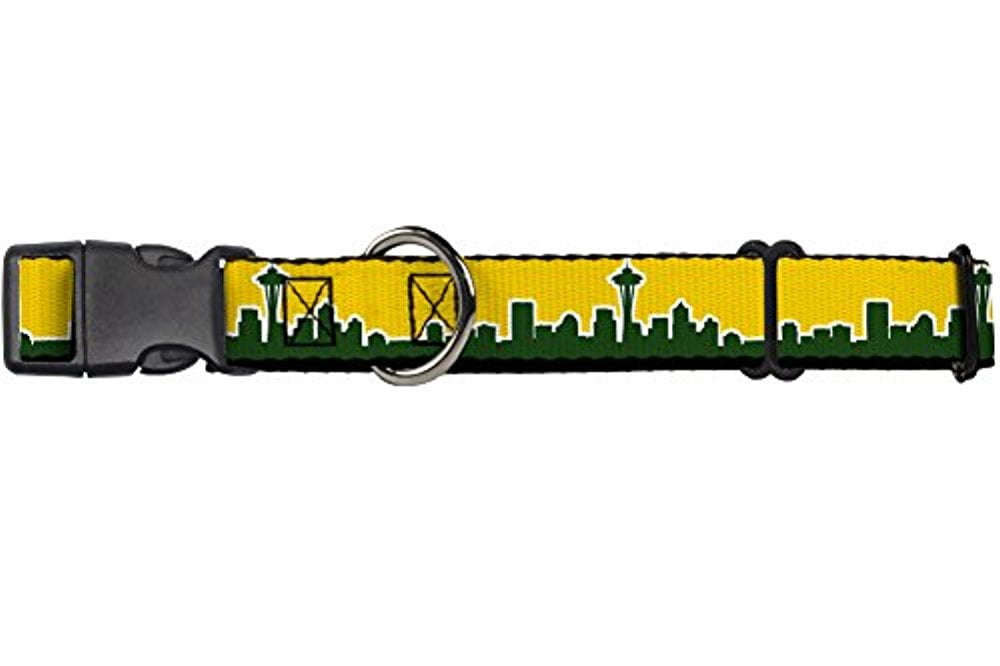 buckle-down "seattle skyline" martingale dog collar