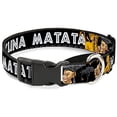thumbnail image 1 of Buckle-Down Simba Scar Battle Scene Fiery Red Disney Martingale Plastic Clip Collar, 1 of 1