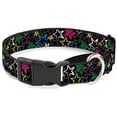 thumbnail image 1 of buckle-down sketch stars black multicolor martingale dog collar, 1 of 1
