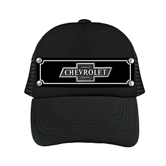 Buckle-Down Snapback Hat-Chevrolet Bowtie Emblem Black White