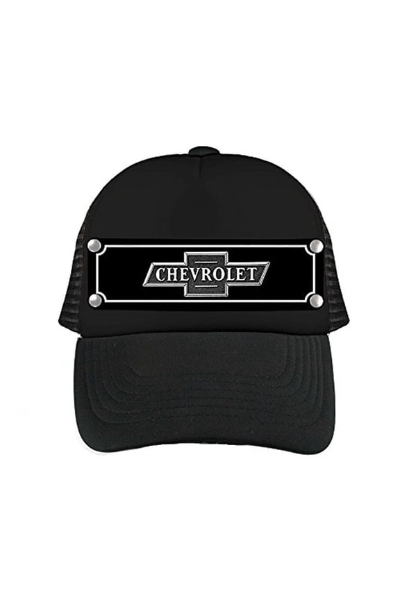 Buckle-Down Snapback Hat-Chevrolet Bowtie Emblem Black White