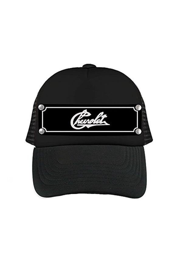 Buckle-Down Snapback Hat-Chevrolet Heritage Script Black White