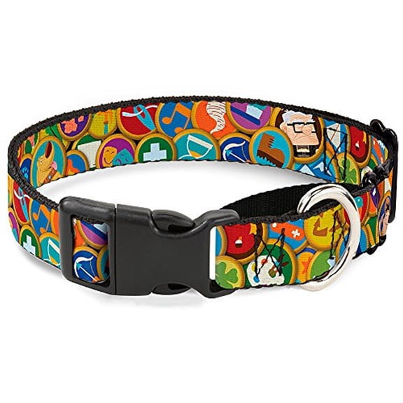 buckle-down stacked wilderness explorers badges disney martingale plastic clip collar