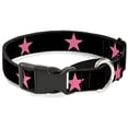 thumbnail image 1 of buckle-down star black pink martingale dog collar, 1 of 1