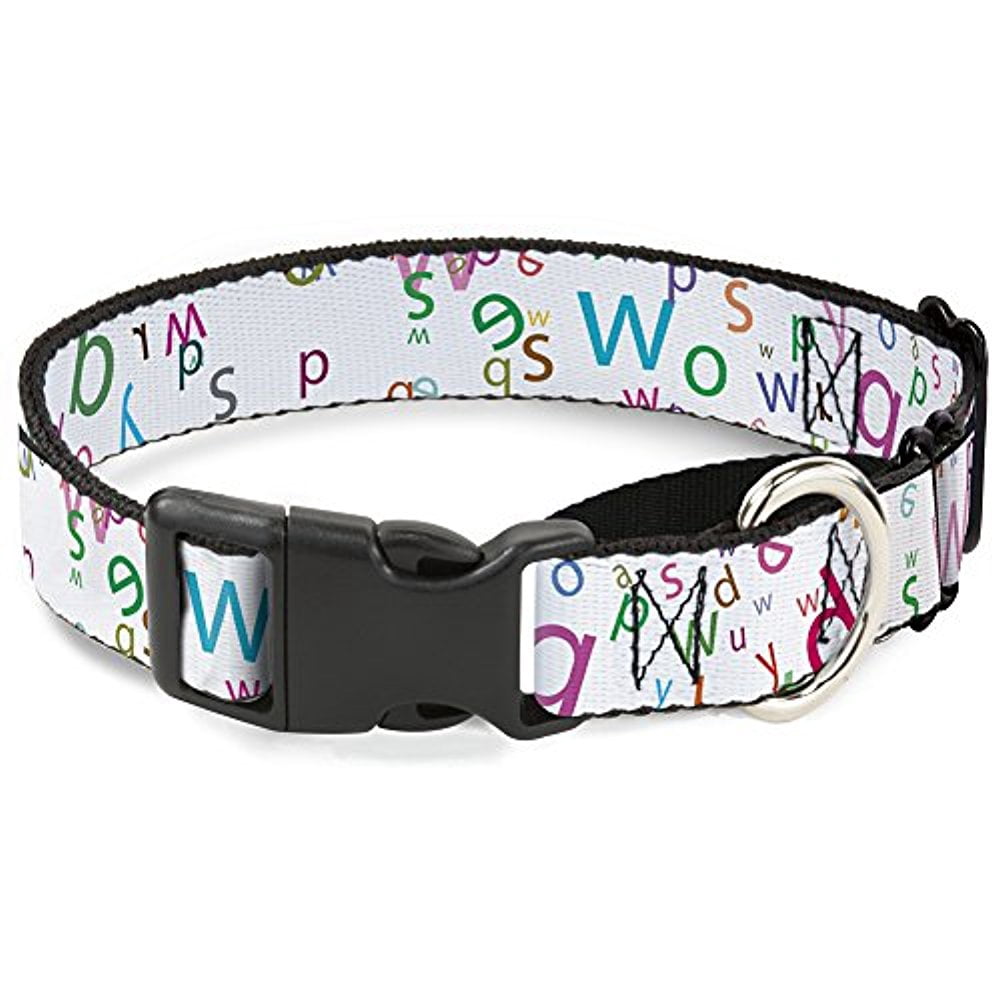 buckle-down stargazer white multicolor martingale dog collar