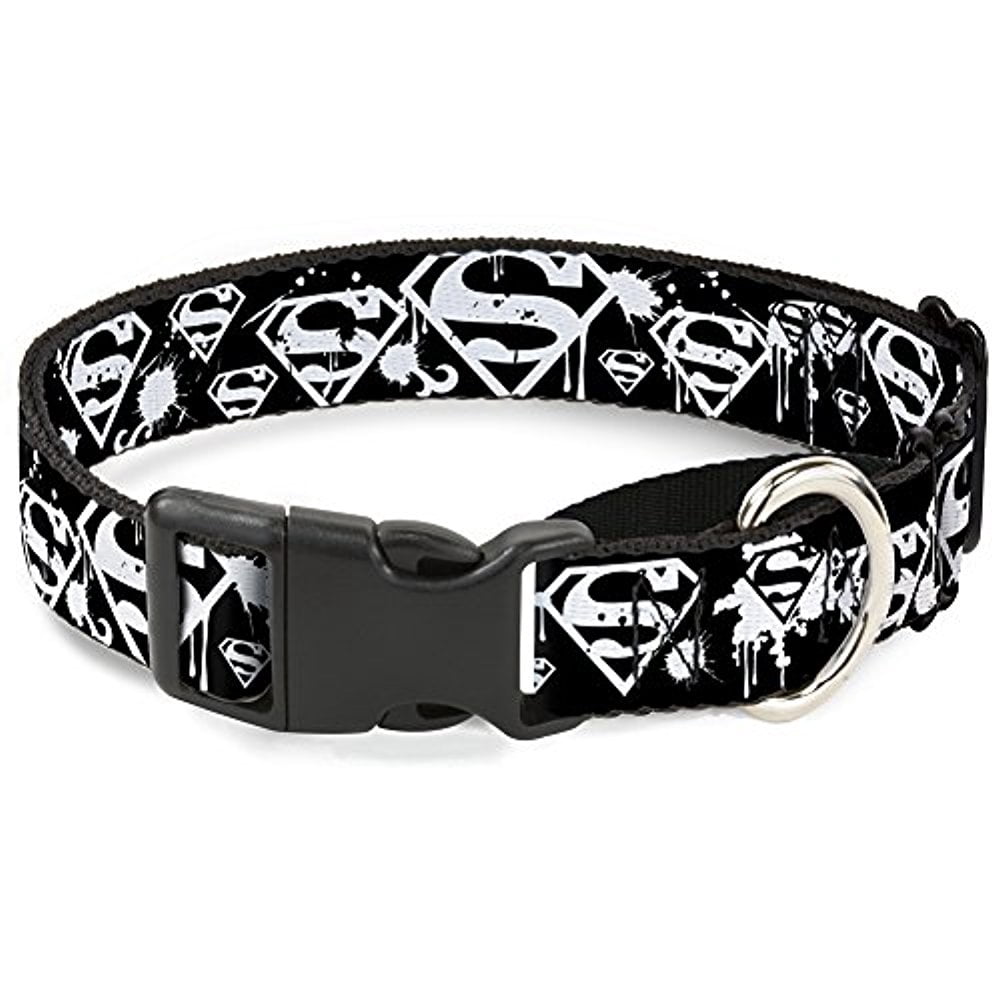 Buckle-Down "Superman Shield Splatter" Martingale Dog Collar