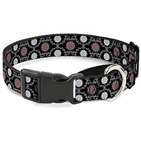 buckle-down tapestry 1 black martingale dog collar