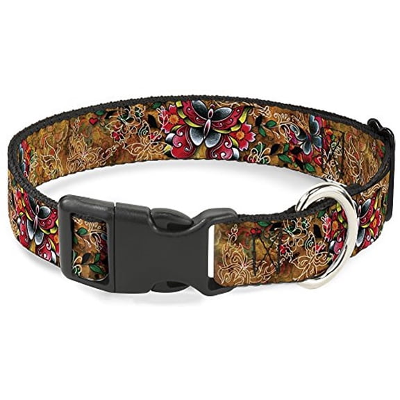 Buckle Down Tattoo Johnny Pet Plastic Clip Dog Collar