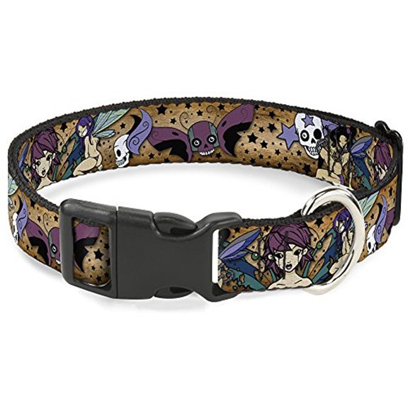 Buckle Down Tattoo Johnny Pet Plastic Clip Dog Collar