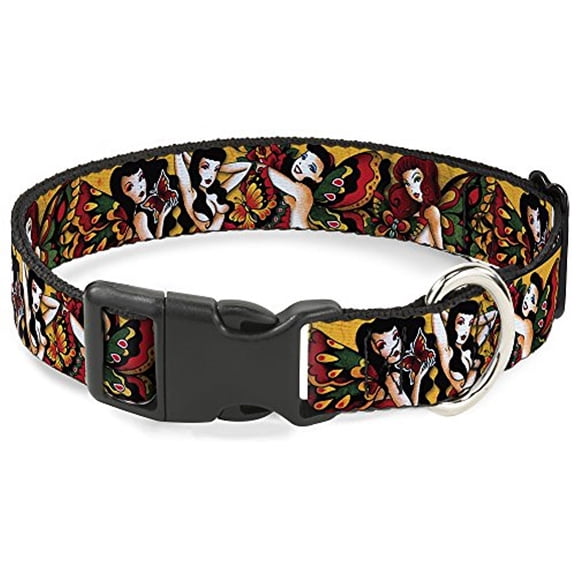 Buckle Down Tattoo Johnny Pet Plastic Clip Dog Collar