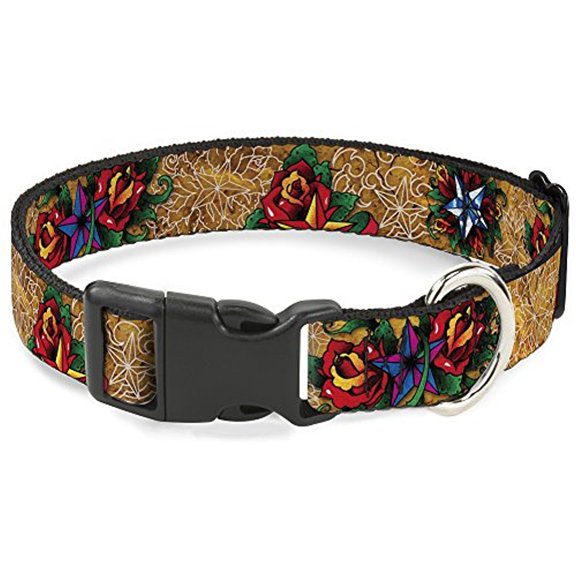 Buckle Down Tattoo Johnny Pet Plastic Clip Dog Collar
