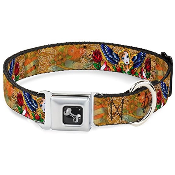 Buckle Down Tattoo Johnny Pet Seatbelt Buckle Dog Collar