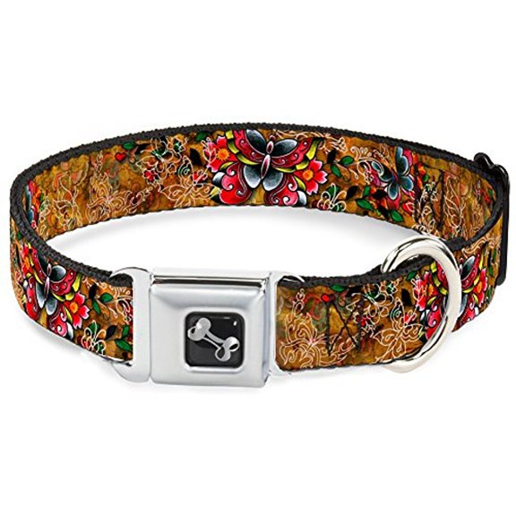 Buckle Down Tattoo Johnny Pet Seatbelt Buckle Dog Collar