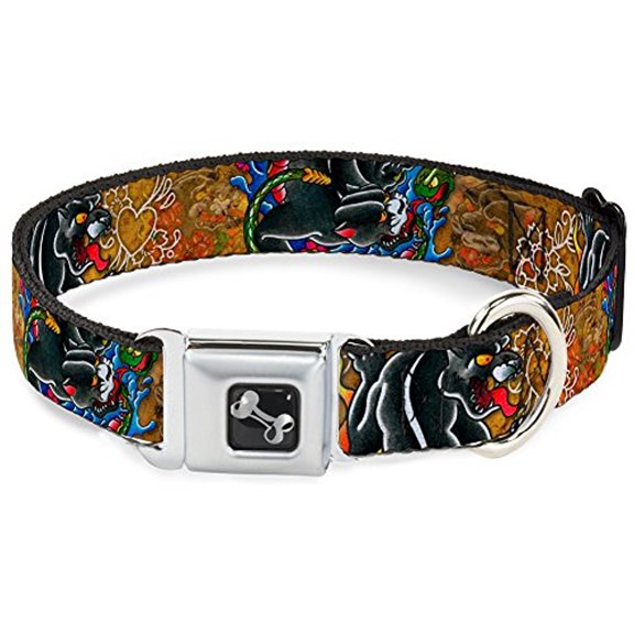 Buckle Down Tattoo Johnny Pet Seatbelt Buckle Dog Collar
