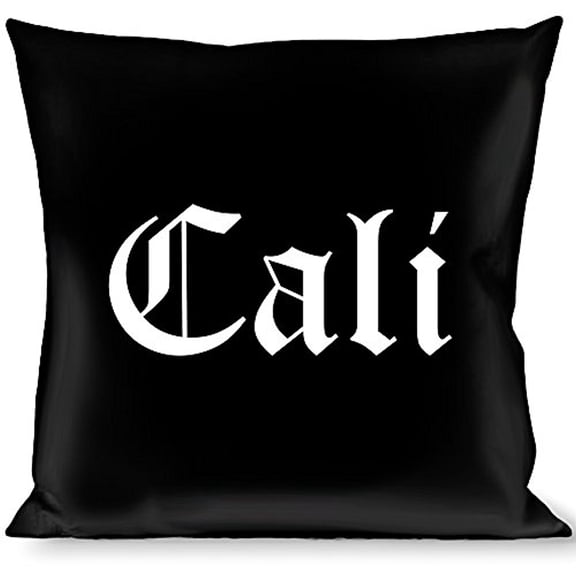 Buckle-Down Throw Pillow - CALI Old English Black White