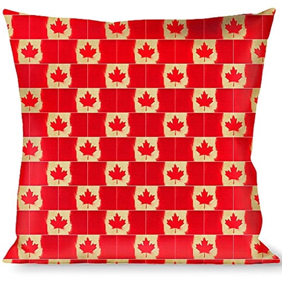 Buckle-Down Throw Pillow - Canada Flag Painted