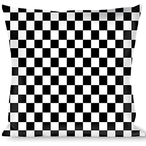 Buckle-Down Throw Pillow - Checker Midnight Blue White