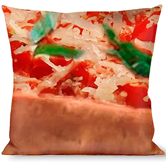 Buckle-Down Throw Pillow - Chicago Style Pizza Vivid