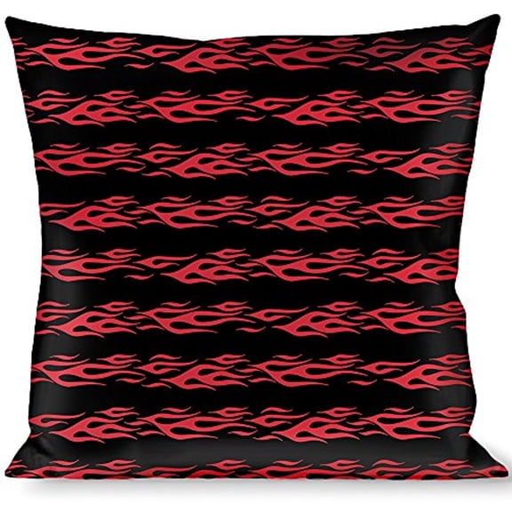 buckle-down throw pillow - flame red