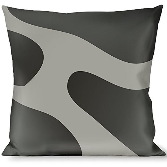 Buckle-Down Throw Pillow - Giraffe Spots Gray Charcoal