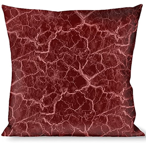 Buckle-Down Throw Pillow - Marble Black Red