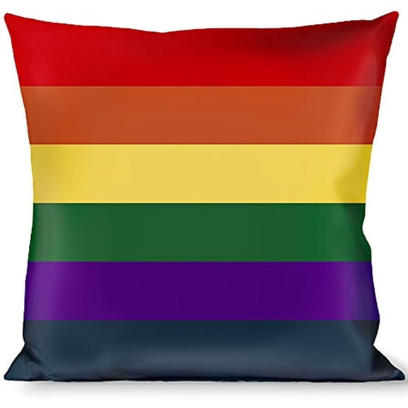 Buckle-Down Throw Pillow - Rainbow