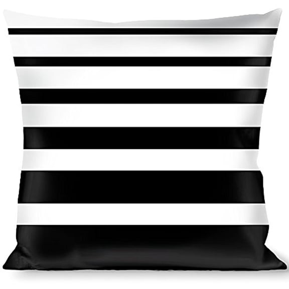 buckle-down throw pillow - stripe transition black white