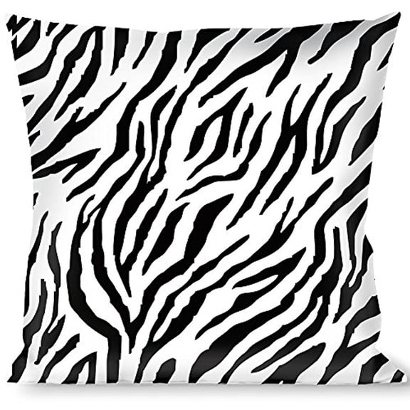 Buckle-Down Throw Pillow - Zebra 2 White