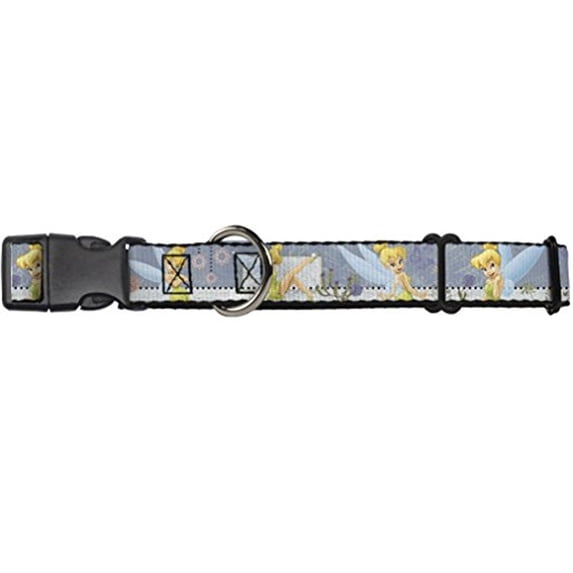 buckle-down tinker bell garden poses disney martingale plastic clip collar