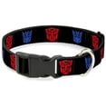 thumbnail image 1 of Buckle-Down Transformers Autobot/Decepticon Logos Pet Collar - Medium, 1 of 1