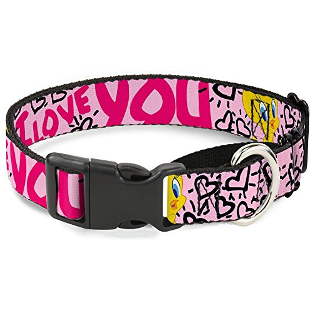 buckle-down "tweety bird i love you" martingale dog collar