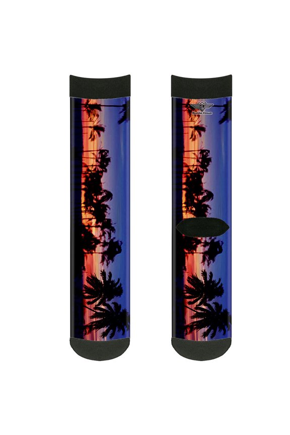 Unisex-Adult's Socks California Sunset Crew, Multicolor