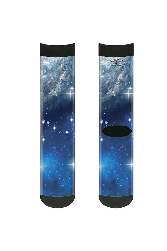 Unisex-Adult's Socks Galaxy Blues Crew, Multicolor
